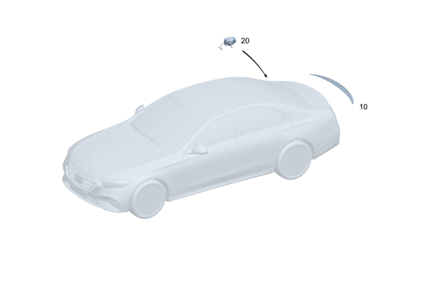 2147930100 - Exterior Detachable Parts: Rear Spoiler Attachment for Mercedes-Benz: E350 Image image