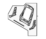 AR3Z7661018A - Body: Seat Back Frame for Ford: Mustang Image