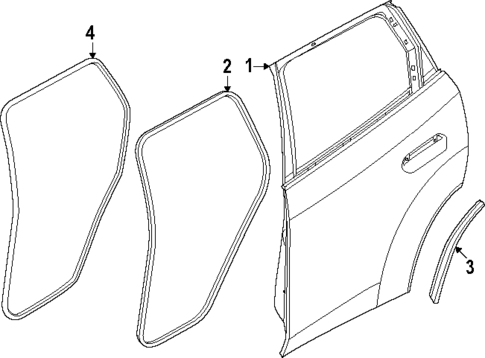 Door & Components for 2025 BMW X3 #1