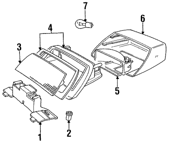 3534079 - Electrical: High Mount Lamp Mount Bracket for Volvo Image