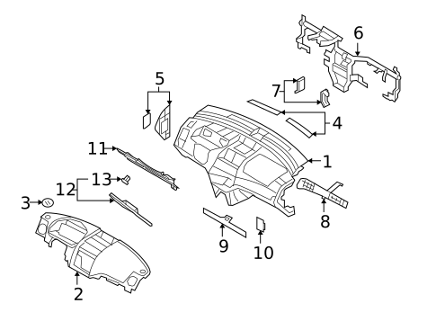 Instrument Panel for 2011 Chevrolet Aveo5 #0