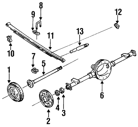 Rear Suspension for 1997 GMC Yukon #0