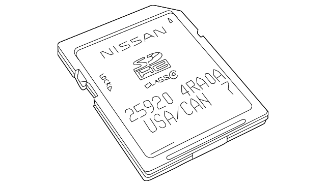 25920-9UA2A - Memory Card 2017 Nissan Murano | Official Nissan