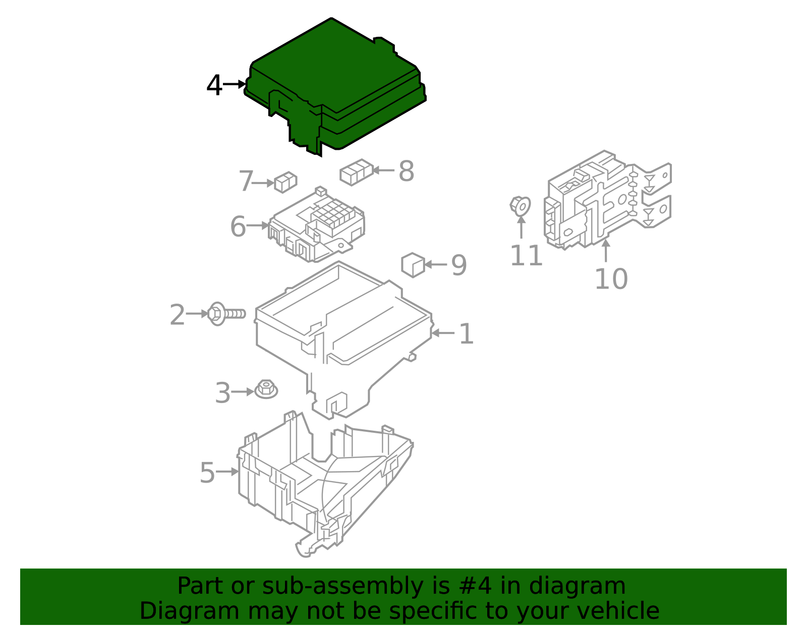 2020-2022 Kia Sportage Fuse & Relay Box Upper Cover 91990-D9520