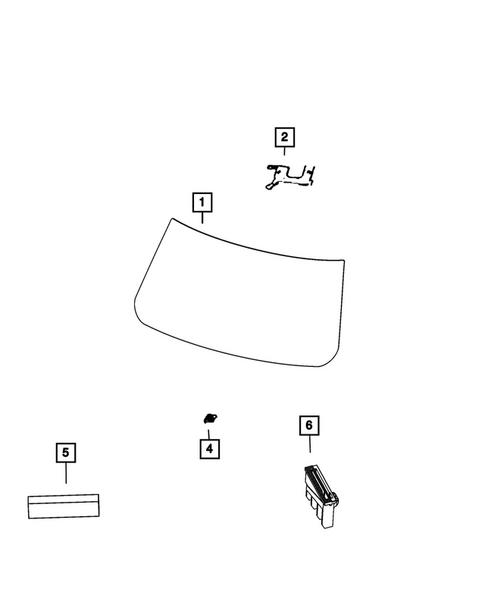 Glass and Interior Rearview Mirror for 2024 Ram 3500 #5