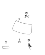 68362489AC - Glass: Windshield for Mopar Image