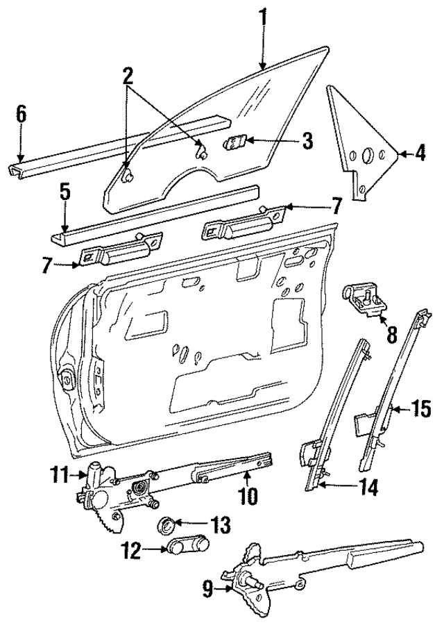 4658360 - Body: Door Glass for Mopar Image