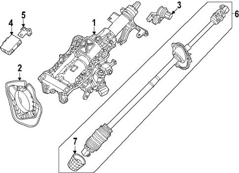 Steering Column Assembly for 2024 Mazda CX-90 #0