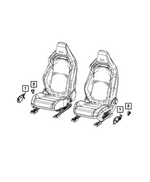 68622091AB - : Power Seat Switch, Driver Side for Mopar Image