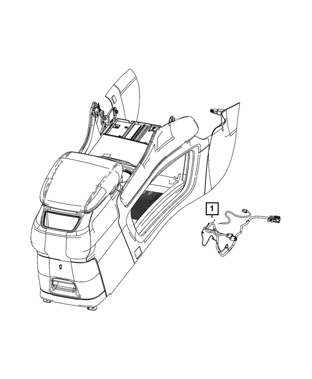 68475986AF - Electrical: Console Wiring for Mopar Image image