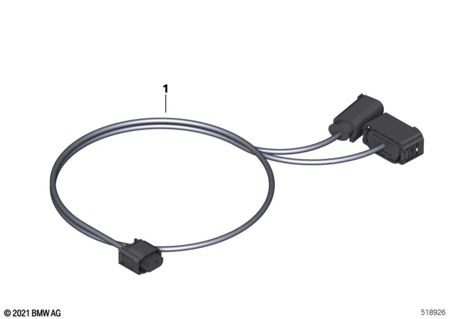 61121696753 - General Electrical System: Wiring Harness Seat Heating -  for BMW-Motorrad Image