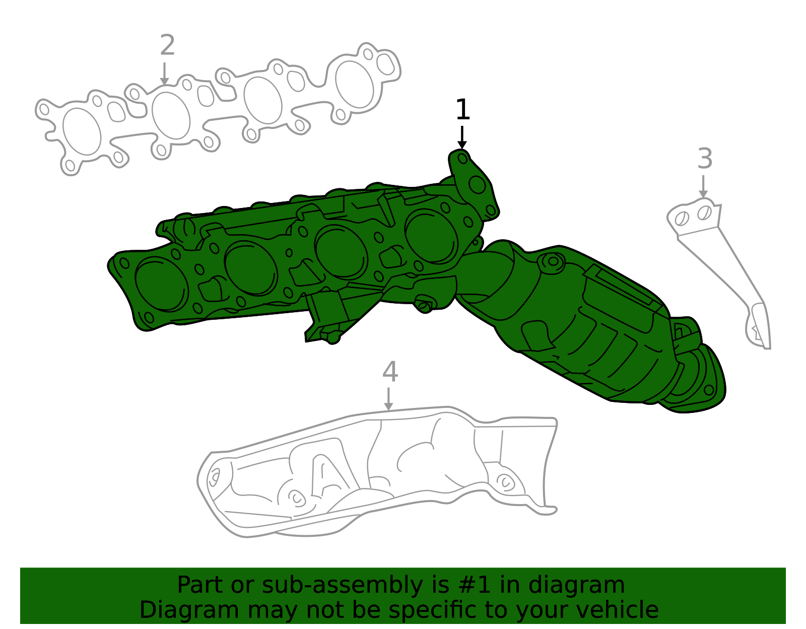 2014-2023 Lexus GX460 Exhaust Manifold 17150-38130 | OEM Parts Online
