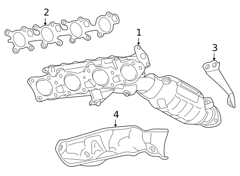 Exhaust Manifold for 2020 Lexus GX460 #0