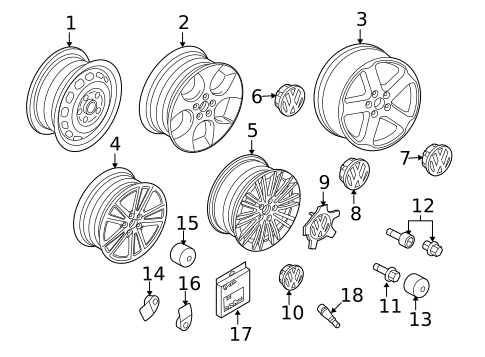 Wheels for 2006 Volkswagen GTI #2