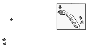 LC5Z7842411AC - : Side Molding for Lincoln: Aviator Image