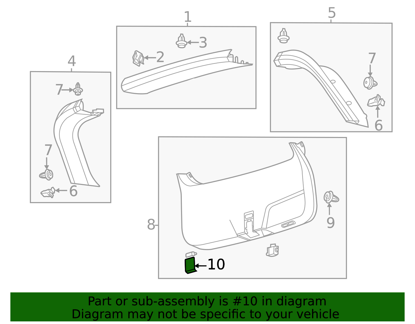 LC5Z-7840726-BF - Lower Trim Panel Access Panel 2020-2024 Lincoln