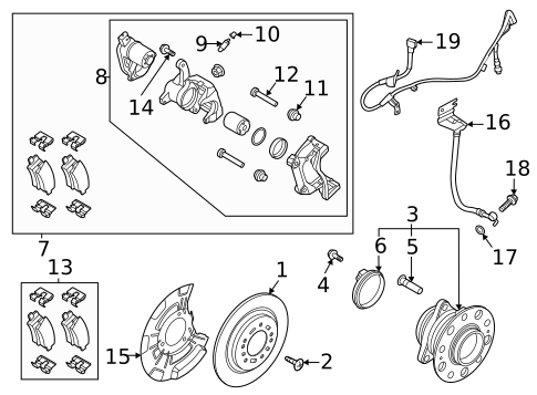 Rear Brakes for 2022 Kia Carnival #0