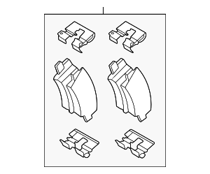 58302R0A00 - : Brake Pads for Kia: Carnival Image