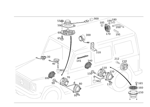 Loudspeaker for 2014 Mercedes-Benz G63 AMG #0
