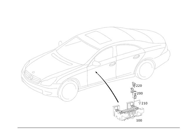 2115450301 - Electrical Equipment and Instruments: Fuse Box for Mercedes-Benz: CLS500, CLS55 AMG, CLS550, CLS63 AMG, E320, E500, E55 AMG Image image