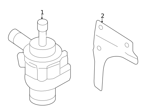 Water Pump for 2007 Volkswagen Eos #1