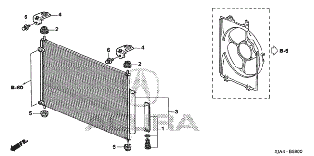 A/C Condenser for 2011 Acura RL #0