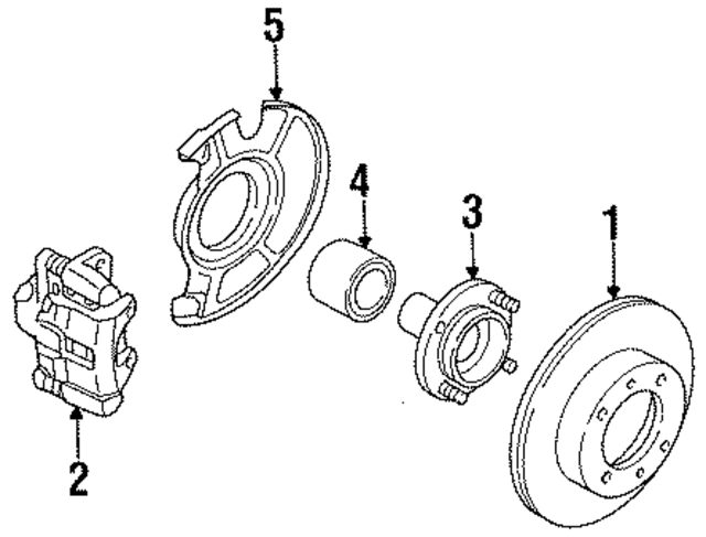 4101102Y00RE - : Disc Brake Caliper for Nissan Image