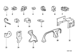 61131369503 - Engine Electrical System: Cable Holder for BMW Image
