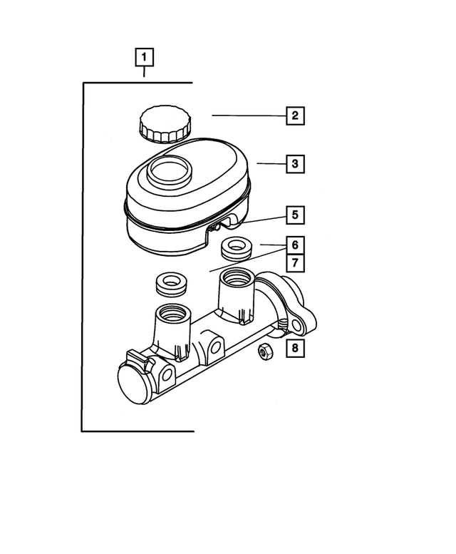 5017194AA - Service Brakes: Master Cylinder Booster Locking Nut for Mopar Image image