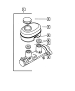 5017194AA - Service Brakes: Master Cylinder Booster Locking Nut for Mopar Image