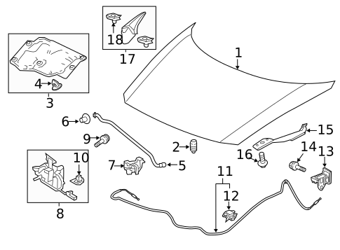 Hood & Components for 2013 Honda CR-Z #0