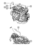 4892390AC - 3.3L Gas; Engine: Crankcase Vent Hose for Mopar Image