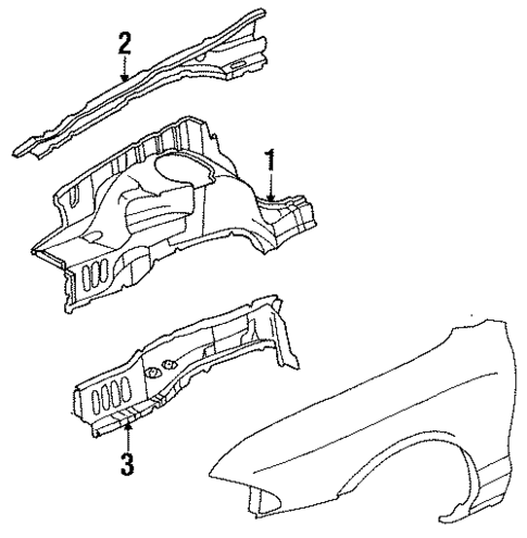 Structural Components & Rails for 1999 Ford Contour #0