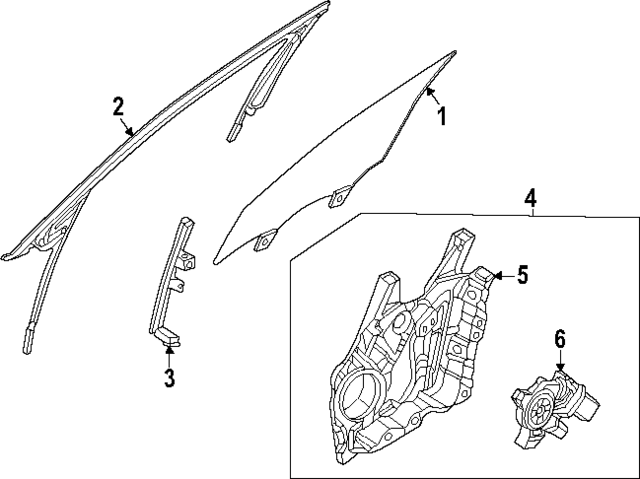 WLR464 - : Motorcraft™ Window Regulator for Ford Image