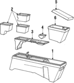 14093769 - Body: Console for Pontiac: 6000 Image