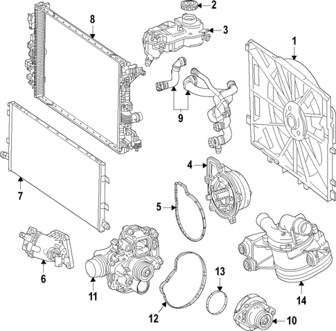 Water Pump for 2022 Mercedes-Benz GLA 45 AMG&reg; #0