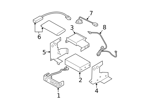 Navigation System Components for 2004 Subaru Outback #0
