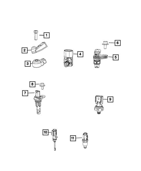 Sensors for 2021 Jeep Grand Cherokee #13