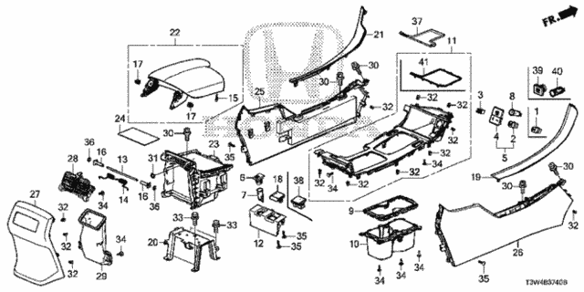 Console (1) for 2015 Honda Accord #0