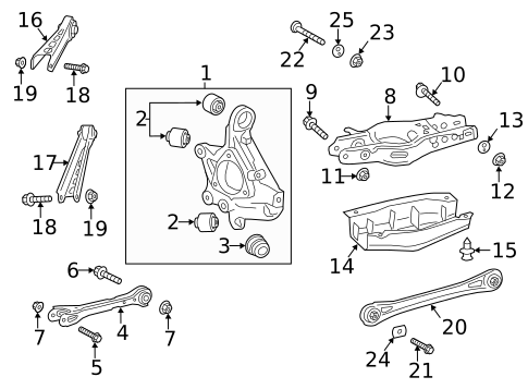 Rear Suspension for 2015 Cadillac ATS #1