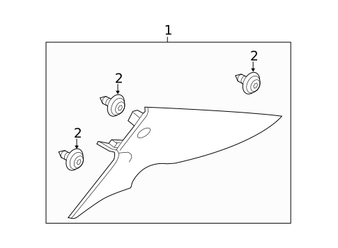 Interior Trim - Quarter Panels for 2014 Honda Accord #1