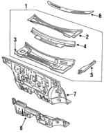 FOJY7602010A - Body: Cowl Panel for Mercury: Capri Image
