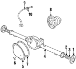 52067624 - Suspension: Axle Shaft for Dodge: Ram 1500, Ram 2500, Ram 3500 Image
