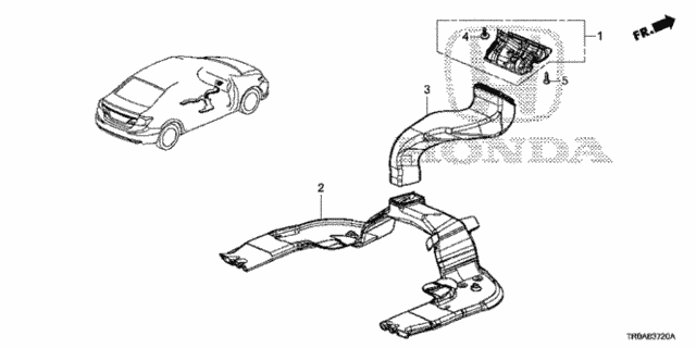 Duct for 2013 Honda Civic #0