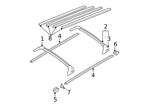 Luggage Carrier for 1998 Ford Expedition #0