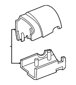 6L8Z3530AAC - Steering: Shroud for Ford: Escape | Mercury: Mariner Image