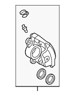 8K0615123G - : Caliper for Audi: A4, A4 Quattro, S4 Image