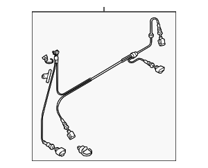 8K0972252E - Brakes: ABS Wheel Speed Sensor Wiring Harness for Audi Image
