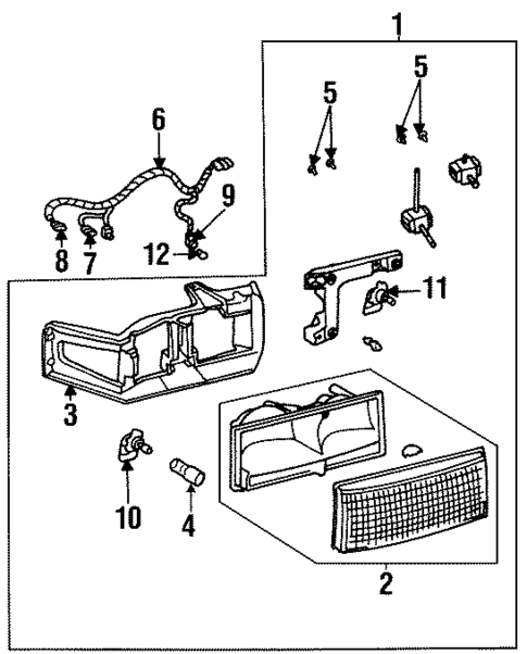 Bulbs - Chassis for 1998 Cadillac DeVille #0