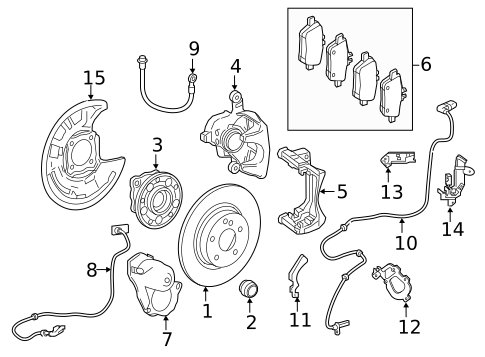 Parking Brake for 2019 INFINITI QX30 #1